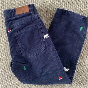 Janie & Jack Holiday corduroy pants